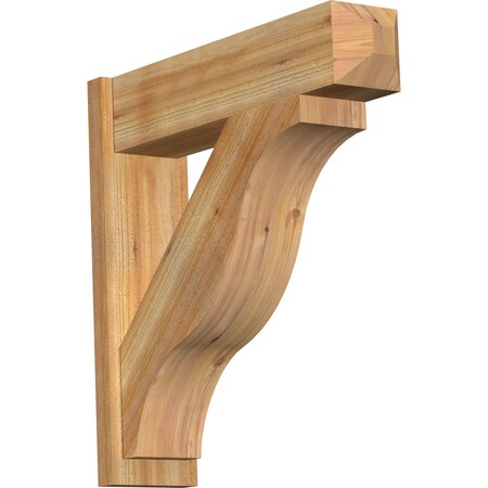 Ekena Millwork Funston Rough Sawn Craftsman Outlooker, Western Red Cedar, 8"W x 32"D x 32"H OUT08X32X32FST04RWR